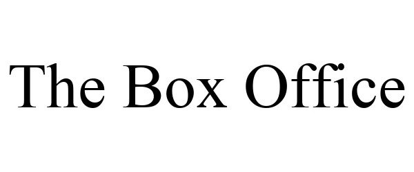 Trademark Logo THE BOX OFFICE
