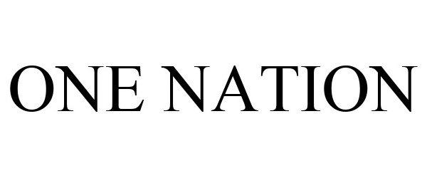 Trademark Logo ONE NATION
