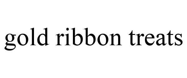 Trademark Logo GOLD RIBBON TREATS