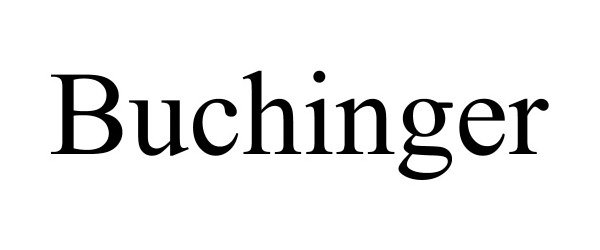 Trademark Logo BUCHINGER