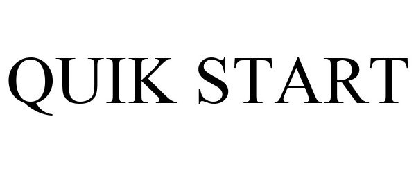 Trademark Logo QUIK START