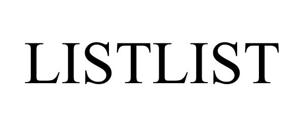 Trademark Logo LISTLIST