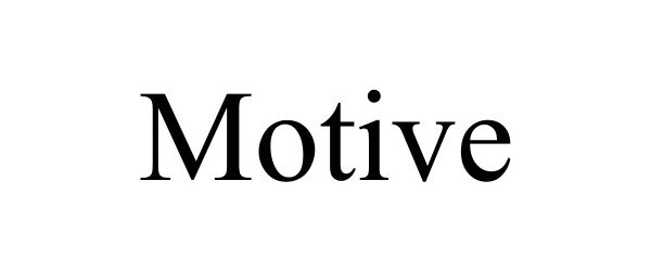 Trademark Logo MOTIVE