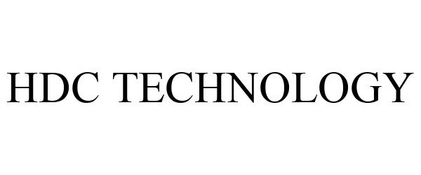 Trademark Logo HDC TECHNOLOGY