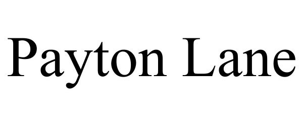 Trademark Logo PAYTON LANE