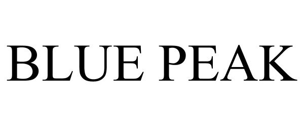 Trademark Logo BLUE PEAK