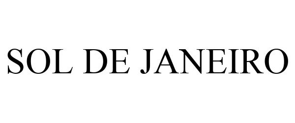 Trademark Logo SOL DE JANEIRO
