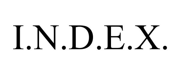 Trademark Logo I.N.D.E.X.