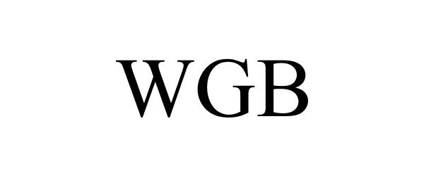 Trademark Logo WGB