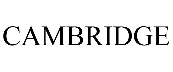 Trademark Logo CAMBRIDGE