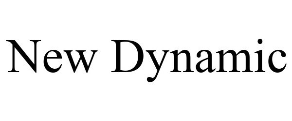 Trademark Logo NEW DYNAMIC