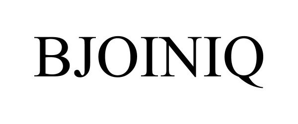 Trademark Logo BJOINIQ