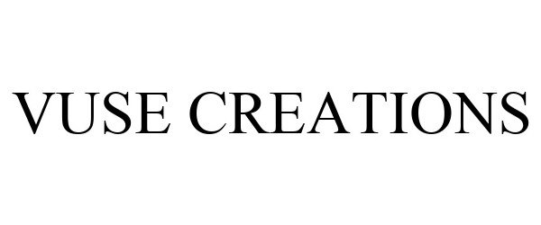 Trademark Logo VUSE CREATIONS
