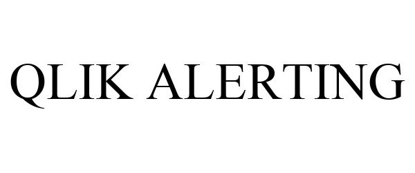 Trademark Logo QLIK ALERTING