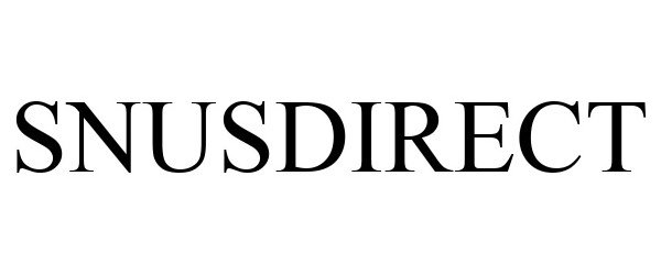 Trademark Logo SNUSDIRECT