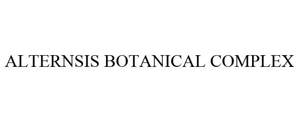 Trademark Logo ALTERNSIS BOTANICAL COMPLEX