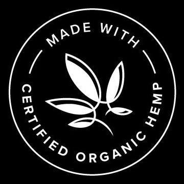  MADE WITH CERTIFIED ORGANIC HEMP