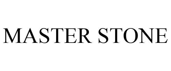 Trademark Logo MASTER STONE