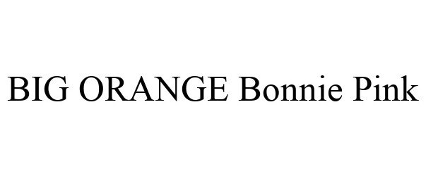 Trademark Logo BIG ORANGE BONNIE PINK