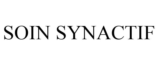 Trademark Logo SOIN SYNACTIF