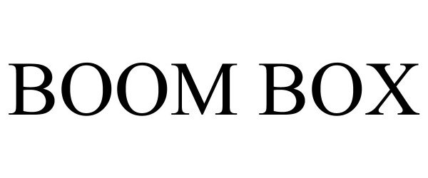 Trademark Logo BOOM BOX