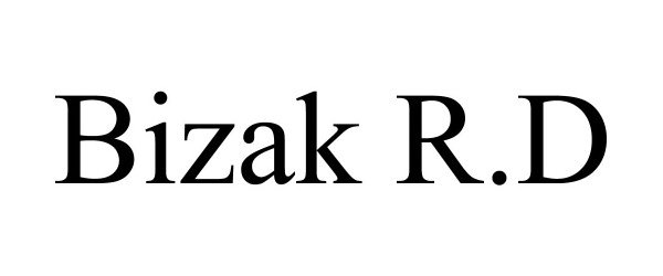 Trademark Logo BIZAK R.D