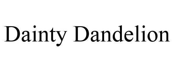 Trademark Logo DAINTY DANDELION