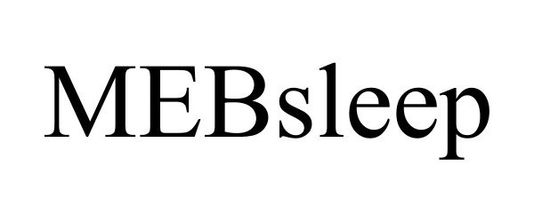 Trademark Logo MEBSLEEP