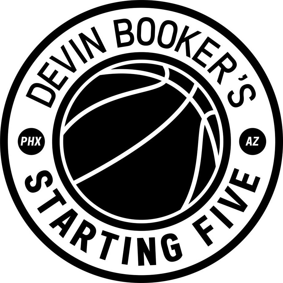 Trademark Logo DEVIN BOOKER'S STARTING FIVE PHX AZ