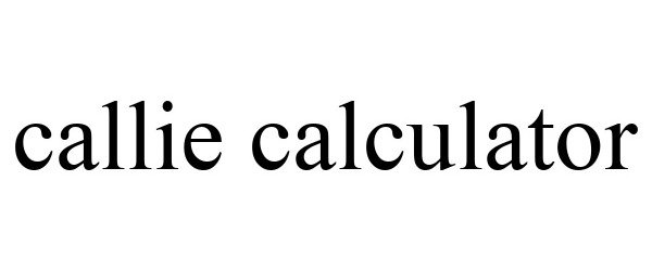  CALLIE CALCULATOR