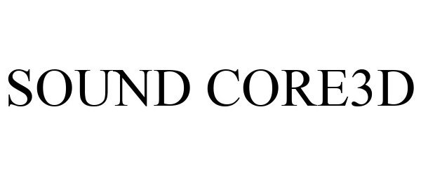 Trademark Logo SOUND CORE3D
