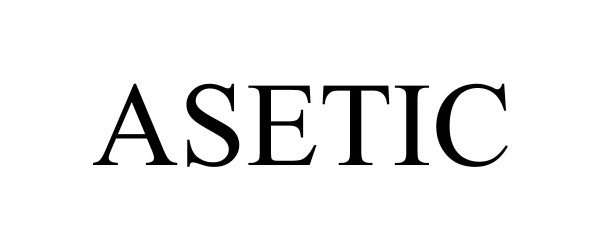Trademark Logo ASETIC