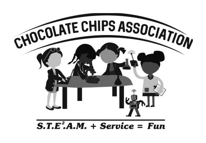 Trademark Logo CHOCOLATE CHIPS ASSOCIATION S.T.E².A.M. + SERVICE = FUN