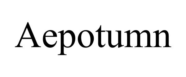 Trademark Logo AEPOTUMN