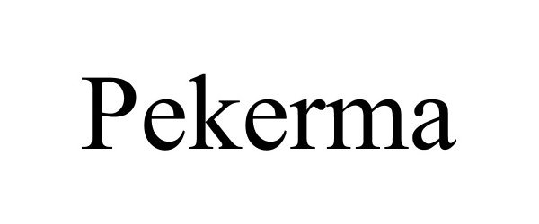 Trademark Logo PEKERMA