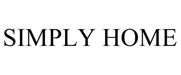 Trademark Logo SIMPLY HOME