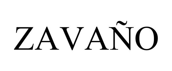 Trademark Logo ZAVAÑO