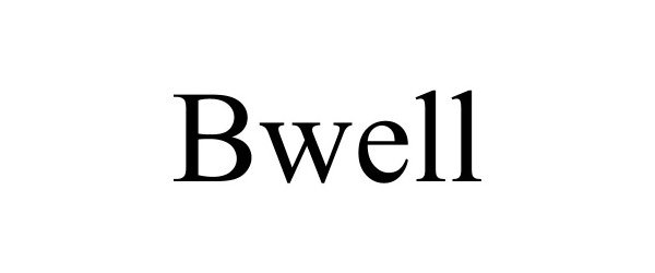 Trademark Logo BWELL