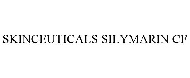 Trademark Logo SKINCEUTICALS SILYMARIN CF