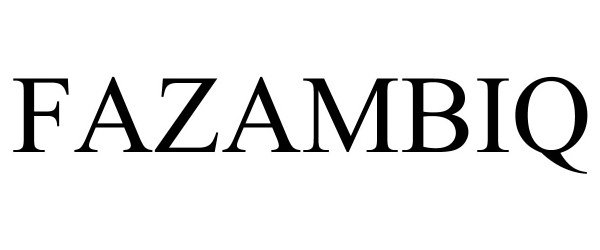 Trademark Logo FAZAMBIQ
