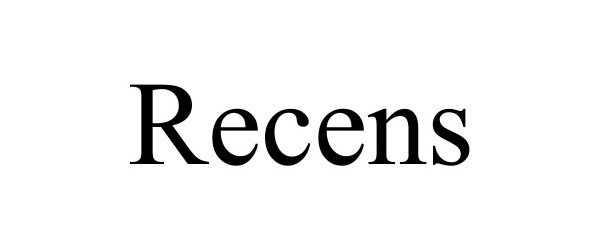 Trademark Logo RECENS
