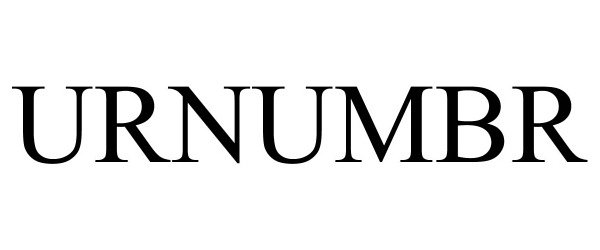 Trademark Logo URNUMBR