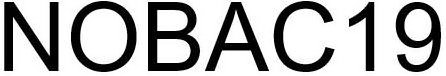 Trademark Logo NOBAC19