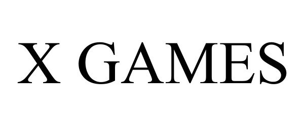 Trademark Logo X GAMES