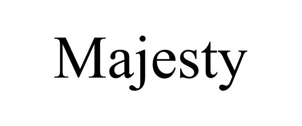 Trademark Logo MAJESTY