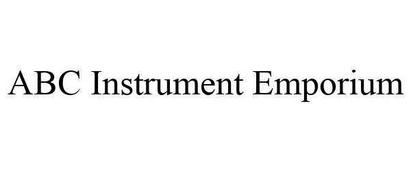Trademark Logo ABC INSTRUMENT EMPORIUM
