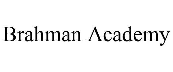 Trademark Logo BRAHMAN ACADEMY