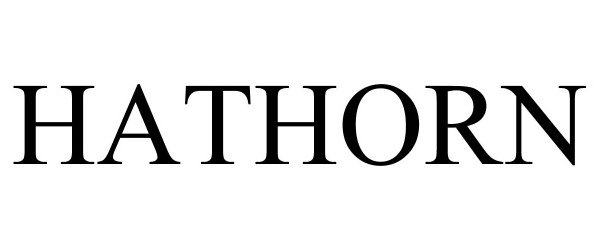 Trademark Logo HATHORN