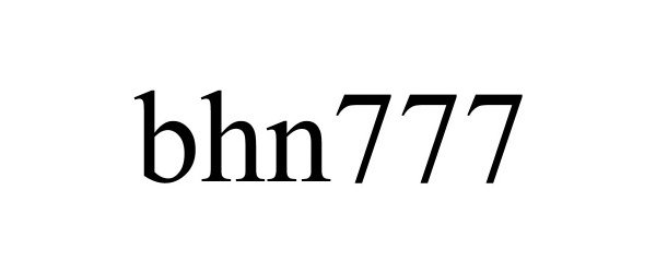 Trademark Logo BHN777
