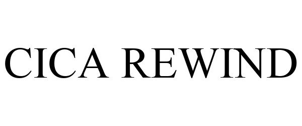 Trademark Logo CICA REWIND